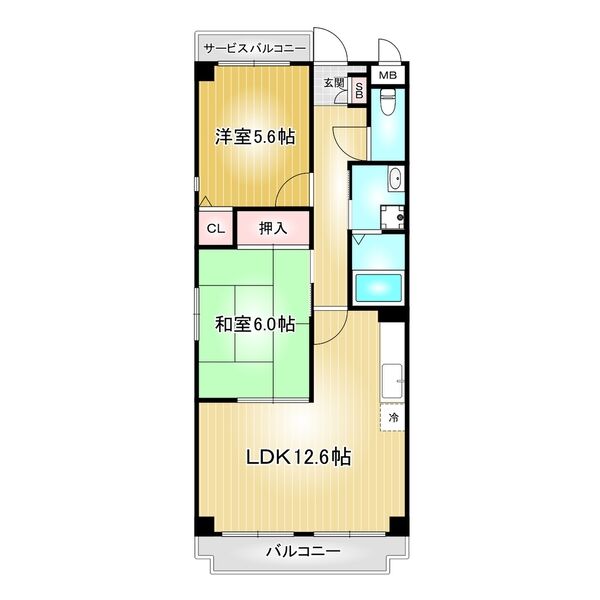 ピーナッツボーイII 502 間取図