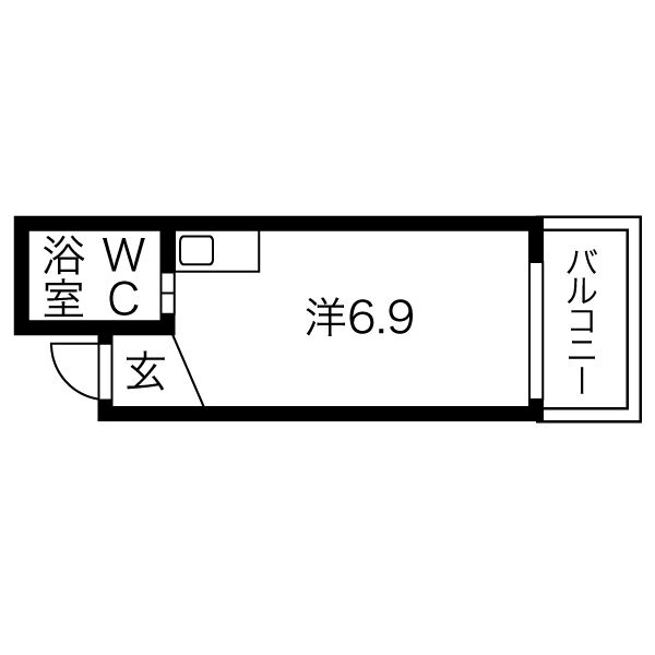 カーサ柳原 305の間取り図