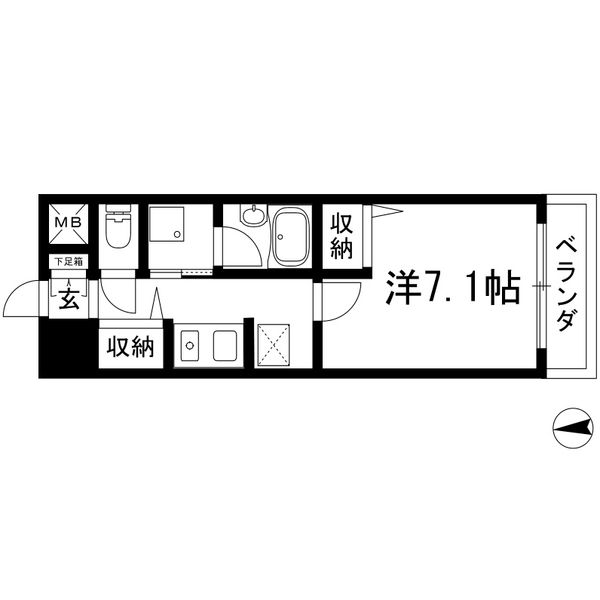 サンマール新瑞 806 間取図