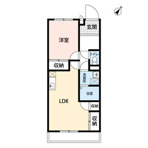 有松ヒルズ B(アリマツヒルズビー) 201【8万プラン】の間取り図