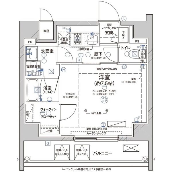 ディアレイシャス大須赤門通本町 804の間取り図