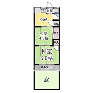 清和荘 107 間取図