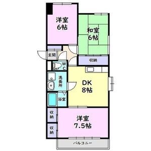 パパヒルズS 302の間取り図