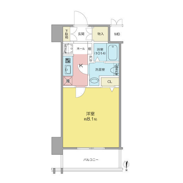 SHOKEN Residence名古屋SOUTH 1404 間取図