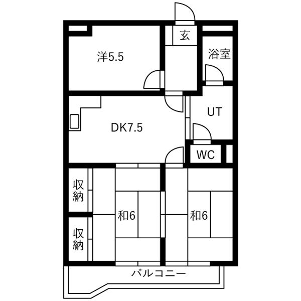 スカイメゾン 505 間取図
