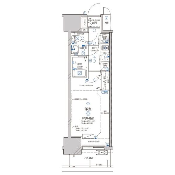 ディアレイシャス浅間町 303の間取り図