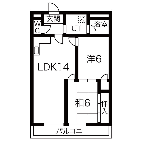 スカイメゾン 703の間取り図