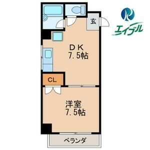メゾン名城 1A 間取図