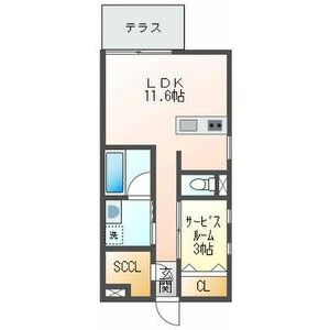 ルミナスパレス名駅 104 間取図