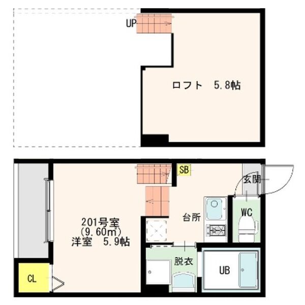 SANCTUARY 201の間取り図