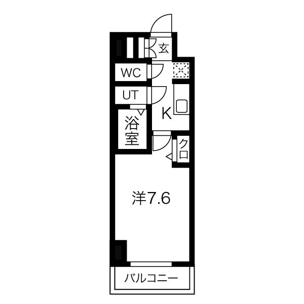 ディアレイシャス尾頭橋 403の間取り図