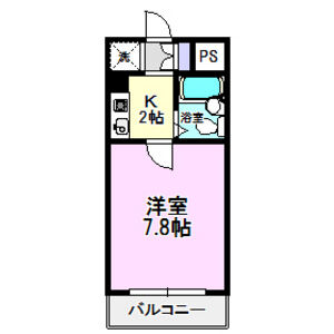 ハイシティ岩田 405 間取図