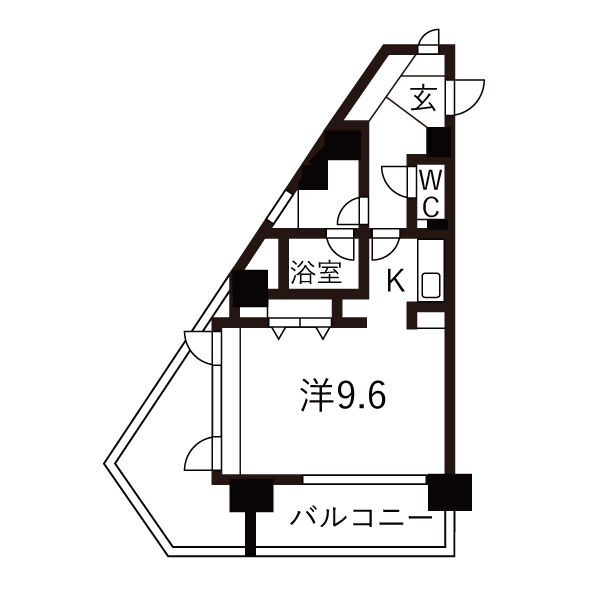 アブレスト原 501 間取図