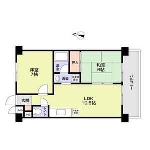 ハウス大屋敷 404の間取り図