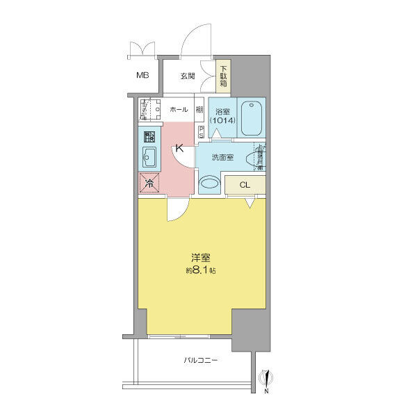 SHOKEN Residence名古屋SOUTH 1505 間取図