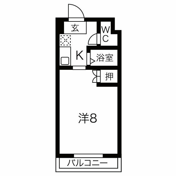 グリーンハイツ畑江 403 間取図