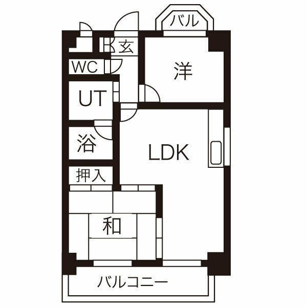 リヴァーサイド植田 504 間取図