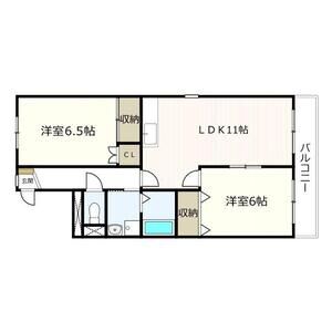 アズールN 101 間取図