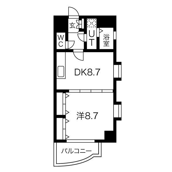 アビタシオン葵 301 間取図