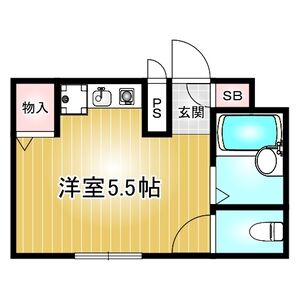 第6ハセビル 804の間取り図