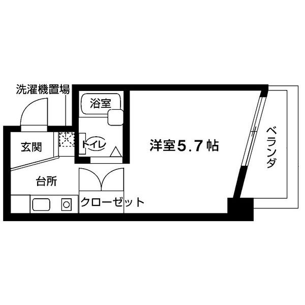 ベルウッド 403の間取り図